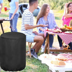 Outdoor Cooker Cover for ROVSUN 23" Concave Comal Set, Portable Waterproof Dustproof Turkey Fryer Cover for Discada Disc Cooker- 25.2”Dx31”H, Black