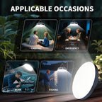 6000LM Flashlight Portable LED Camping Lantern 7.17in Rechargeable Light 70W 10400with Magnet , IPX4 Waterproof Tent Lights Power Failure Emergency Survival Kits Snowstorm