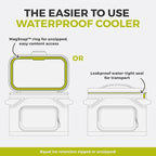 CORE Magnetic Leak Proof Soft Cooler with Waterproof Zipper | Insulated Bag Portable Ice Chest Box | Best Soft Cooler for Food & Beverages for Tailgating, Car Camping, Travel, and Family Beach Picnics
