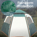 Travel Tent Automatic Camping Tent Outdoor Family Travel Tent Waterproof Anti-Uv Hexagonal Tent