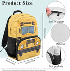 Boys Bookbag with Lunch Box Kids School Bus Backpack Elementary Back to School Supplies Back Pack Purse Knapsack for Daycare