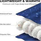 Sleeping Bag for Adults Warm Weather, Compact Lightweight Backpacking Sleeping Bag with Compression Sack, Camping Essentials Gear for Hiking Travel Climbing Outdoor & Indoor Use