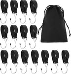 14Pcs Ice Fishing Coat Hooks, Outdoor Hun/ting Tent Hanging Hooks Ice Fishing Shelter Accessories Hanging Storage for IceFishing Tents Outdoor Camping(Color:Black)