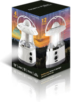Northpoint 190507 12-Led Lantern With 4-Led Flashlight & Am/Fm Radio (Black)