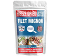 FREEZE MEAT Freeze-Dried Filet Mignon Steaks - Family Pack, 8.75 ounces, 10-Year Shelf Life, No Refrigeration Needed | Perfect for Backpacking, Camping, Emergencies, and Food Storage | Grass-Fed - Preserving Your Future
