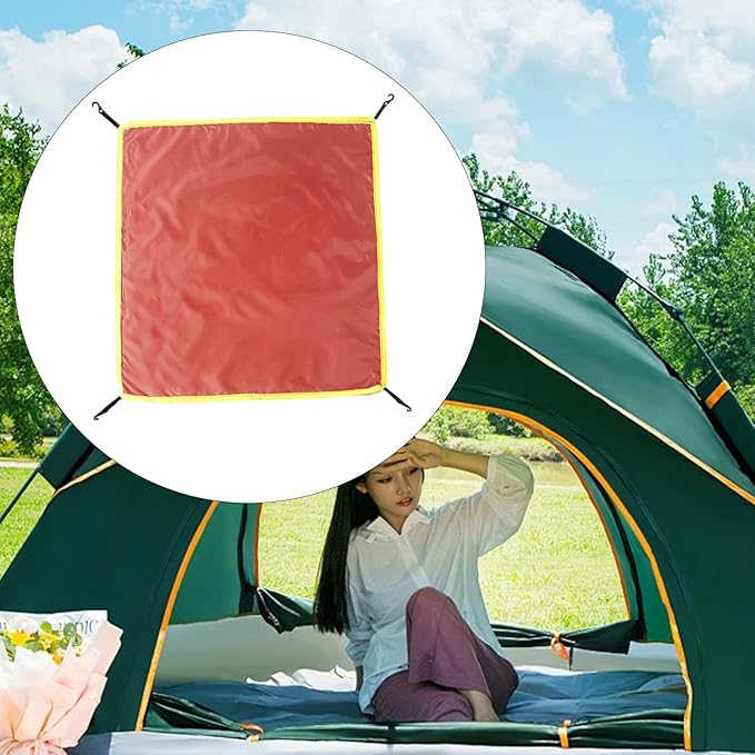 Yiju Tent Top Cover Rainfly Fits 3-4 Person Instant Tents Rainproof 22" x 22" Tent Tarp Sunproof Top Cloth for Outdoor Travel