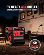 PowerSmart 4300-Watt Portable Generator with Inverter Technology, 3500W Rated, 223cc 4-Stroke Gas Powered Engine, 30 Amp for Home Backup, Camping, Emergency