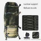 Foldable Bed with Mattress Queen Adjustable Backrest and 600D Oxford Fabric Suitable for Children Pregnant Women 150kg Load Capacity Camping Cot Aluminum Rack