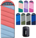 Cotton Flannel Lined Sleeping Bag for Adults Teens Kids, Cold Weather & Warm, 3 Seasons, Lightweight Compact Camping Essentials Equipment, Hiking, Outdoor, Travel