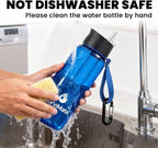 SurviMate Purified Water Bottle for Camping, Hiking, Backpacking and Travel, BPA Free with 5-Stage Intergrated Filter Straw