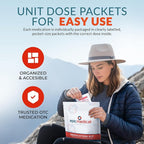 First Aid Kit Medication Refill – 70-Count Unit Dose Packets – Emergency Medicine Kit Pills for 1st Aid Kit Refills, Travel, Office, Dorm, Camping – Assembled in USA (70 Pieces)