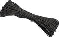 PATIKIL 65 Feet Reflective Guyline Camping Paracord, 3mm Tent Cord Guyline Rope Nylon Paracord Rope for Camping Tent Tarp Hiking Black (20M)