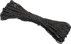 PATIKIL 65 Feet Reflective Guyline Camping Paracord, 3mm Tent Cord Guyline Rope Nylon Paracord Rope for Camping Tent Tarp Hiking Black (20M)