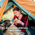 Kelty Wireless Freestanding Camping Tent, 2 4 or 6 Person Size, Huge Interior and Peak Height, Intuitive + Easy to Pitch, Color Coded Setup