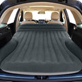SUV Air Mattress, Double-Sided Thick Flocked Car Air Mattress with Built-in Pump & Pillow, Complete Sleeping Accessories for Auto Camping & Road Trips（Green+Charcoal）