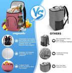 Capolo Cooler Backpack for Men Women Insulated Backpack Cooler Leak Proof Thermal Bag Beverage Soft Cooler Bag Lunch Backpack for Camping 30/45 Cans