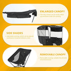 Nice C Camping Chair with Canopy, Compact Chair with Shade, Ultralight Umbrella Fishing Chairs, Portable Backpack Chairs, Lightweight, Travel, Picnic, Festival, Hiking, Sports (1 Pack, Black)