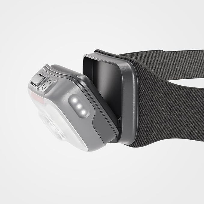 BioLite Range 500 Waterproof, Fast-Charging Rechargeable Headlamp, Midnight Grey, 500 Lumens, USB-C Charging, 100m Beam, 200 Hour runtime