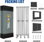 HOTEEL 10x30 Heavy Duty Pop up Canopy Tent for Parties with 8 Sidewalls, Easy Setup Outdoor Commercial Instant Gazebo for Wedding Event, with Portable Bag & Sand Bags, Black(Hexagonal Frame)
