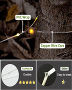 Solar Camping String Lights, 32.8 FT Fairy String Light, 4 in 1 Portable Waterproof Camp Lamp with 8 Lighting Modes, Hanging Rechargeable Tent Lantern for Christmas Decorations Patio Party Essentials