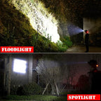 Rechargeable LED Headlamp, USB Input and Output, Super Bright, 3Pcs Battery, 15 Hours Runtime, Perfect for Camping, Fishing, Running, Biking