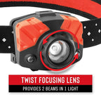 Coast - 20617 FL75R Rechargeable 530 Lumen Dual Color Focusing LED Headlamp, Blue Blue