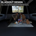 EVER ADVANCED Blackout Design 6 Person Camping Tent, Instant Cabin Tent for Family with Vestibule and Large Mesh Windows, 60s Easy Setup, Double Layer, Water-Resistant