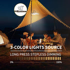 1500LM Folding Portable LED Camping Lantern, Rechargeable Camping Light,USB-C Work Light,5 Modes 3 Light Sources,1/4" Screw Adapter Tent Lights,Floodlight for Hiking,Power Outages,Garage,Job Lighting
