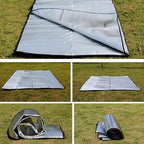 Camping Mat Foam Foil Blanket for Camping Foam Pad Insulating Foil Mat Sleeping Tent Pad Thermal Aluminum Camping mat for Reflecting Heat, 78 x 78 inches
