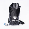 Uzima UZ-BP 17.5L Gravity Water Filter System - WHO Certified Backpacking Water Filtration System - Survival Gear for Bug Out Bag - All-in-One Collection, Storage, Filtration & Hands-Free Transport