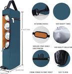 Golf Cooler Bag Plus Ice Pack Soft Sided Insulated Cooler Bag- Holds 6 Pack of Cans or 2 Wine Bottles - Grey Camo Golf Beer Sleeve Black Fits Discreetly in Golf Bags
