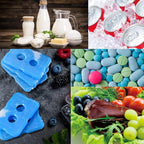 Cold Ice Pack Brick Reusable Long Lasting Cool Slim Thin Freezer Pack Cooler for Lunch Boxes Bag