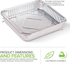 Stock Your Home 9x9 Aluminum Foil Pans - 8.75" L Rim (30 Pack) Square Tins for Toaster Oven- Cooking Lasagna, Casserole, and Doing Food Prep - Disposable Baking Pan for Cake or Brownie Dish