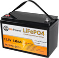 12V 140AH Lithium Battery,5000+ Deep Cycle LiFePO4 Battery with Built-in 100A BMS fit for Home Storage,Trolling Motor,RV,Off-Grid System,Solar Power System,Marine