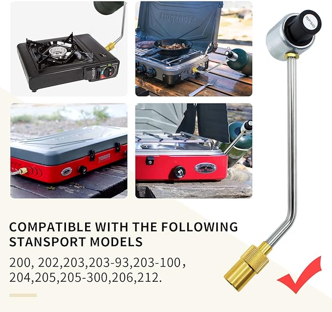 MENSI 1LB Propane Gas Pressure Regulator Replacement For ‎Stansport Camping Stove Tube to Propane One Pound Cylinder Tank 15PSIG Compatible with Camp Chef Everest Grill 189-100