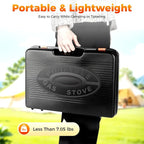 Portable Gas Grill Butane Stove, Camping Stoves with Grilling Net & Carry Case, Tabletop BBQ Grill Butane Camping Stove, Outdoor Gas Stove for Camping, Travel, Trekking