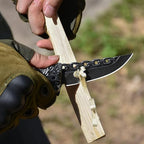 NedFoss Chain Pocket Knife Gifts for Men, Valentines Day Gifts for Him, 3.5 inch Flipper Opening Folding Knives, Cool Knife with 3D Pattern, Camping Hunting Knife Christmas Birthday Gifts For Men Husband Women (Black)