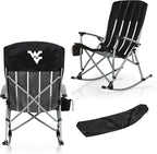 Picnic TIME NCAA Unisex-Adult NCAA Outdoor Rocking Camp Chair, XL Heavy Duty Camping Chair for Adults