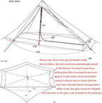 3FULGEAR Lanshan1 Pro Outdoor Ultralight Camping Tent for 1 Person 3/4 Season Professional 20D Nylon Double Sided Silicone Tent, Camping, Trekking, Kayaking, Climbing, Hiking