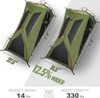Night Cat Camping Cot Tent - Waterproof 1-Person Off-Ground Combo Cot Bed for Adults Portable Easy Set-up Tent