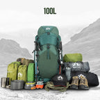 Night Cat Ultralight Tent 1 Person with Internal-Frame Hiking Backpack 100L for Professional Backpacker Hiker 2 LBS Only Lanshan Backpacking Tent Heavy Rain Waterproof Trekking Pole Not Included