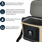 40 Can Soft Cooler Bag - Insulated Leak-Proof Large Cooler Bag with Roll-Top Waterproof Seal | Portable Ice Chest for Camping, Beach, Travel, Picnics | 24HR Cold Retention