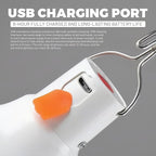 LED Camping Light, 800 lumens, Powered by Rechargeable Batteries, White Portable Pendant Lights, Waterproof (2.2IN-4)