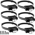 High Lumens Rechargeable Magnetic LED Headlamp for Camping, Hiking, Caving, Fishing, Waterproof Impact-Resistant Bright Head Light with 4 Light Modes, Adjustable Headstrap (6 Pack Magnetic Headlamp)