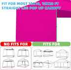 Joramoy Canopy Tent Sidewalls for 10×10 Pop Up Canopy, Instant Canopy SunWall with Waterproof and UV Protection Layer, Straight Leg Canopy Shade Wall, 1 Pack Sidewall Only(Pink), WB1010-Pink