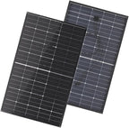 BougeRV Bifacial N-Type 300 Watts 16BB Mono Solar Panel, 25% High-Efficiency All Black 12V/24V 300W Solar Panel for RV Camping Off-Grid Home Boat Marine 1 Piece
