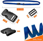 Premium Utility Straps with Quick Release Buckle Adjustable Short Nylon Tie Down Straps for Backpack Tactical Lashings Camping Gear Sleeping Bag Mattress Conveyor Belt Luggage