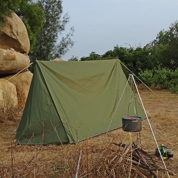 Waterproof Backpacking Tent Set Windproof 1/2 Person Tent Double Layer Camping Tents,Double Layer Tents
