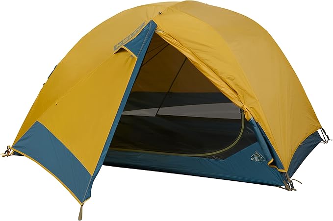 Kelty Far Out Backpacking Tent + Tent Footprint Package, 2 or 3 Person Capacity, Backpacking Starter Kit and Camping Shelter, Stuff Sack Included