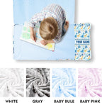 Personalized Toddler Nap Mat for Preschool, Custom Name Kids Sleeping Bag for Daycare, Kindergarten Roll Up Sleeping Mat with Removable Pillow and Soft Blanket, Fun Themes for Boys & Girls